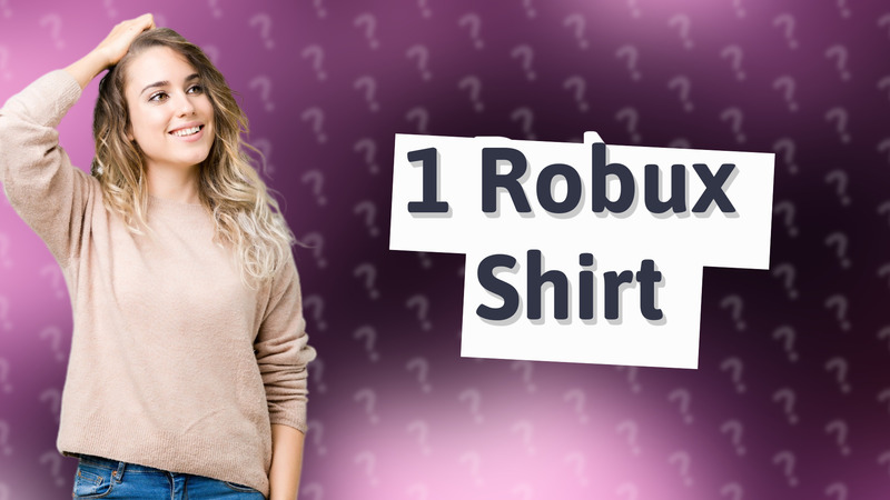 1 Robux Shirt