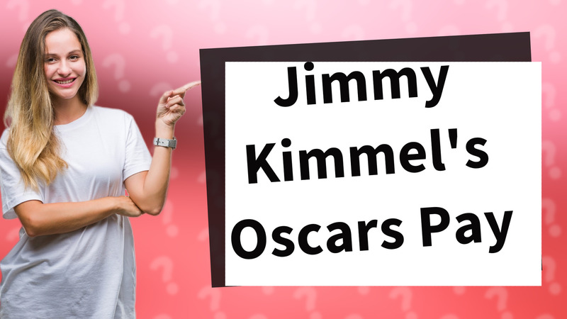Jimmy Kimmel's Oscars Pay