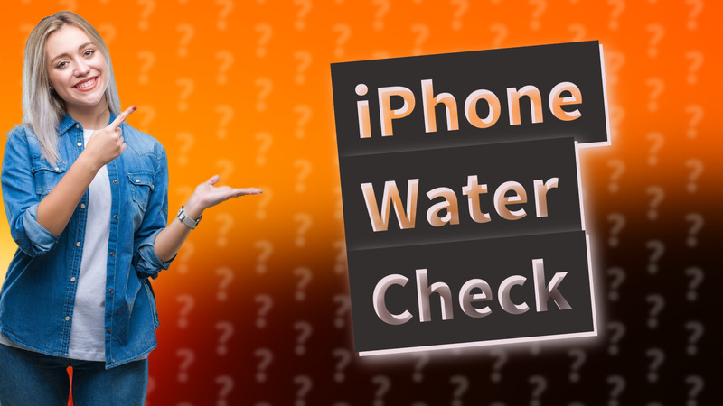 iPhone Water Check