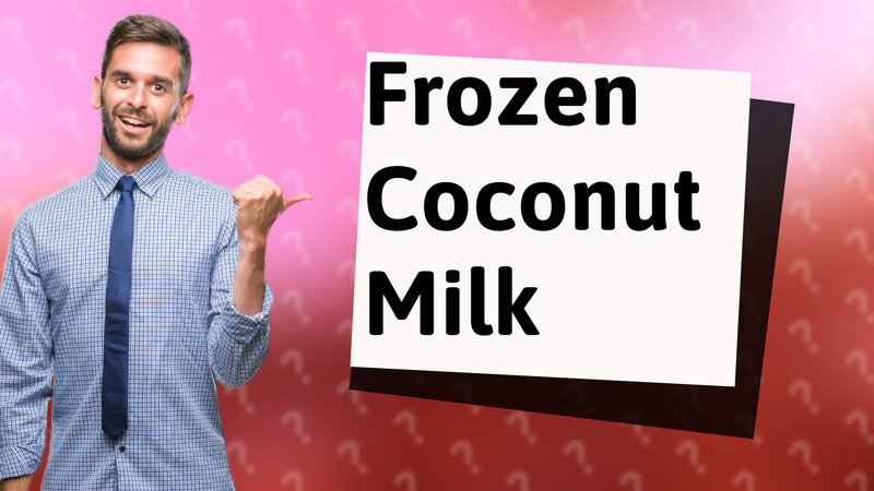 Frozen Coconut Milk