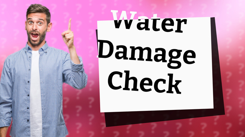 Water Damage Check