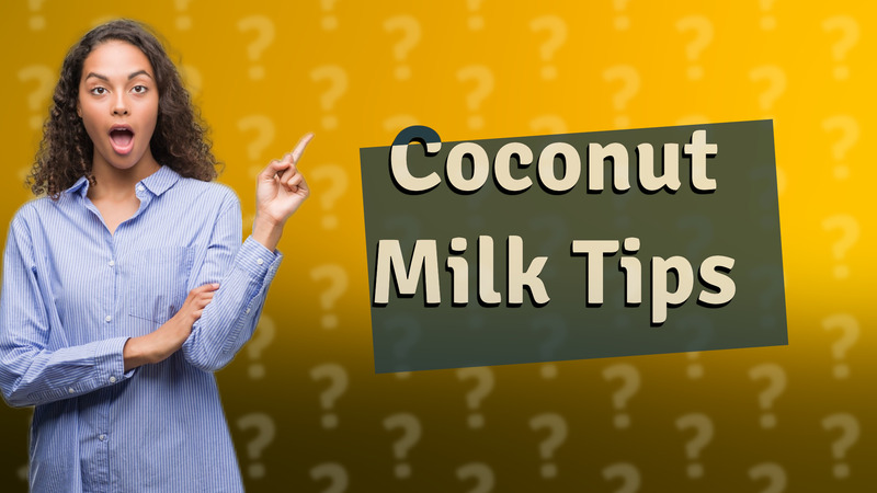 Coconut Milk Tips