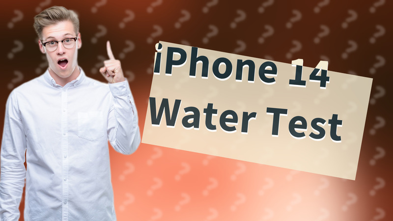 iPhone 14 Water Test