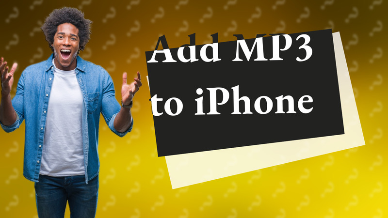Add MP3 to iPhone