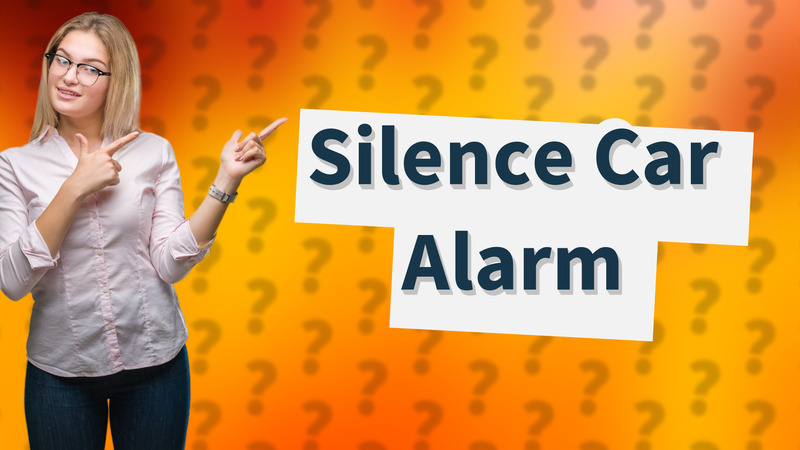 Silence Car Alarm