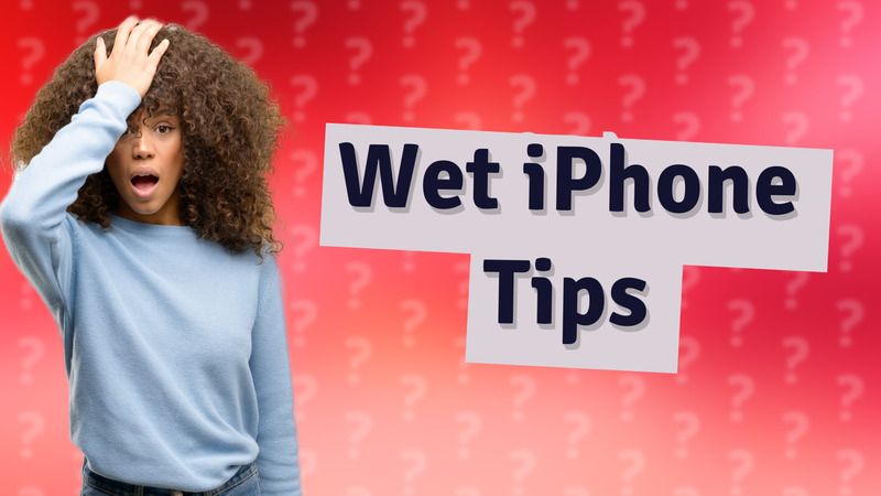 Wet iPhone Tips