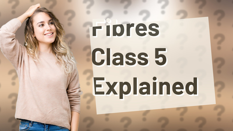 Fibres Class 5 Explained