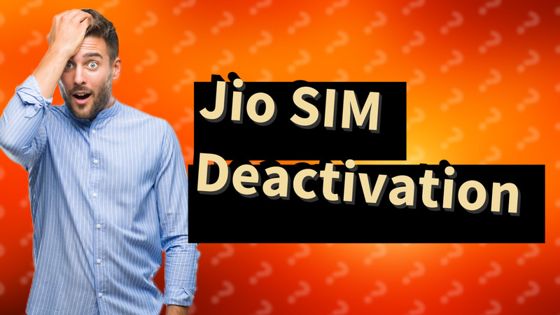Jio SIM Deactivation