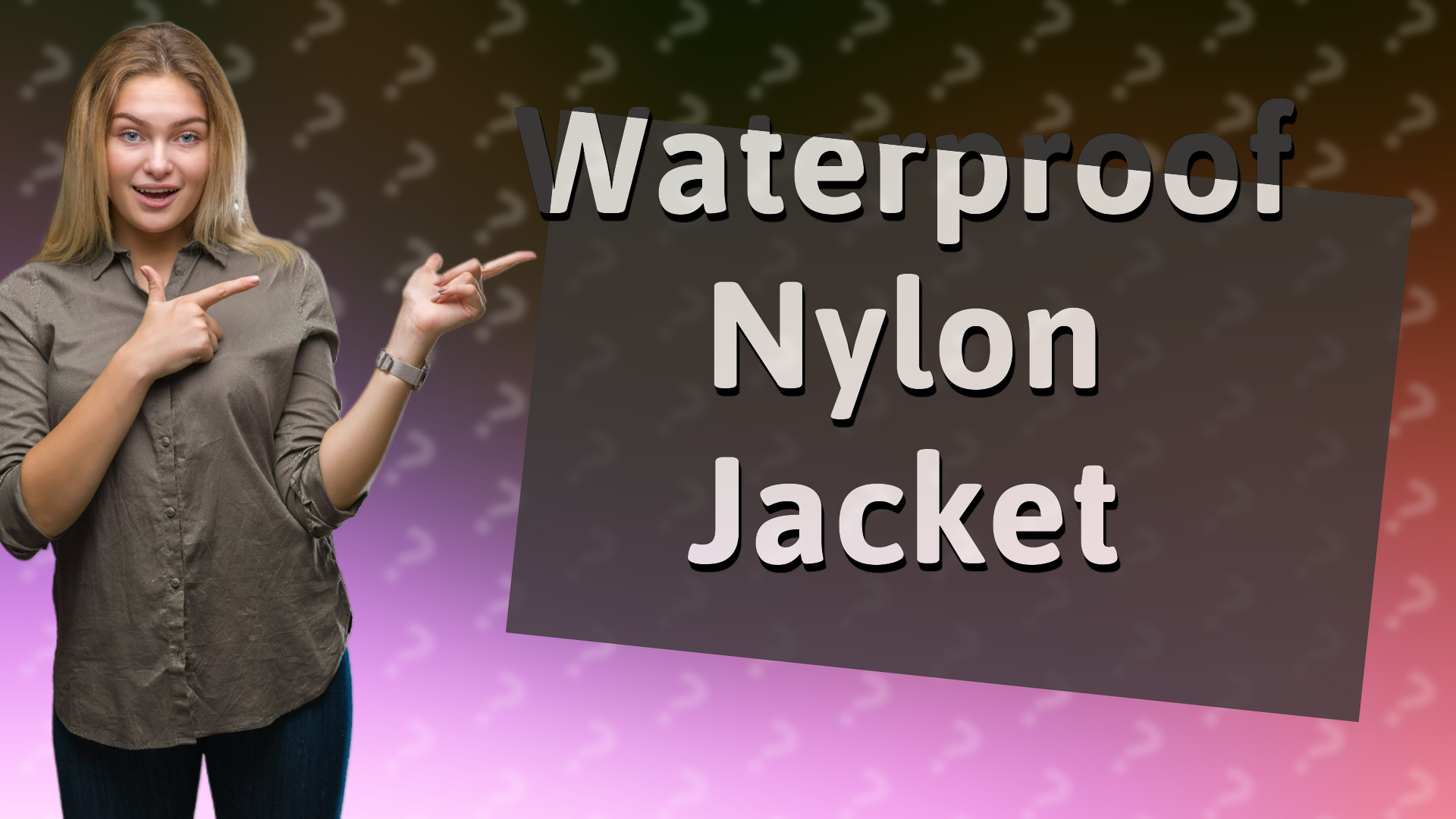 Waterproof Nylon Jacket