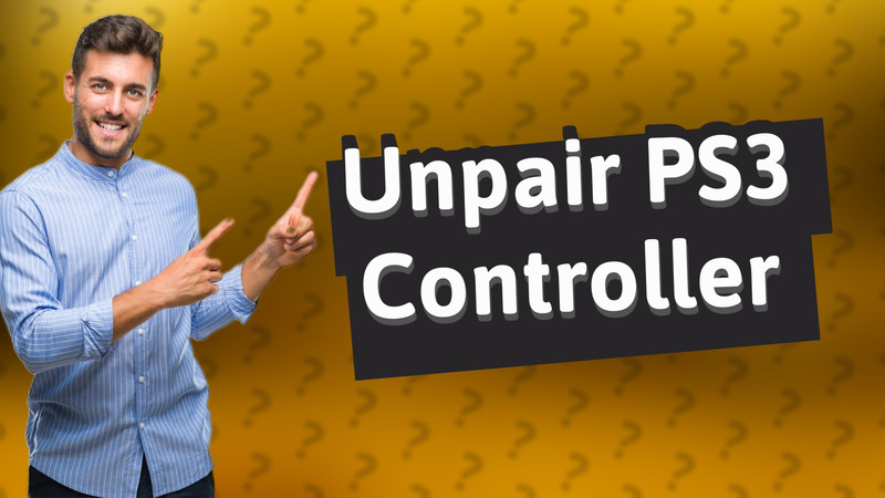 Unpair PS3 Controller