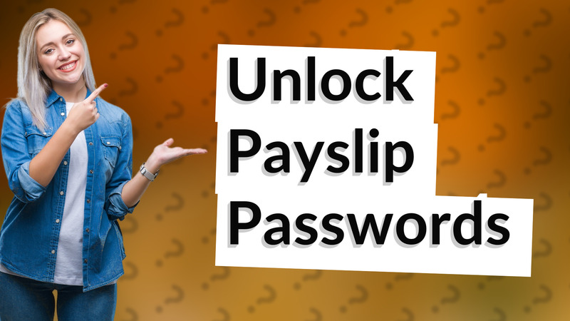 Unlock Payslip Passwords