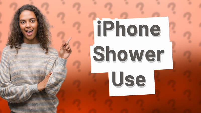 iPhone Shower Use