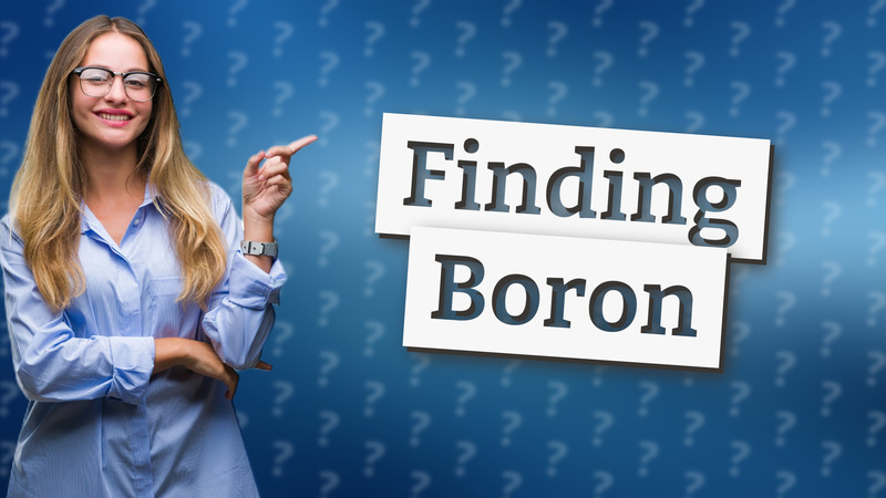 Finding Boron