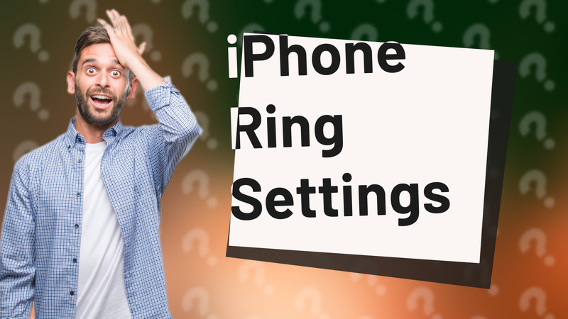 iPhone Ring Settings