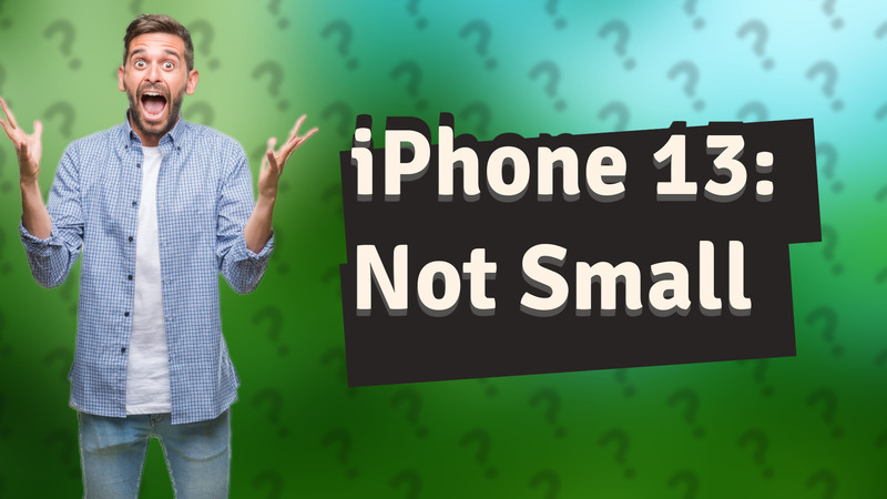 iPhone 13: Not Small