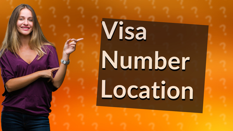 Visa Number Location