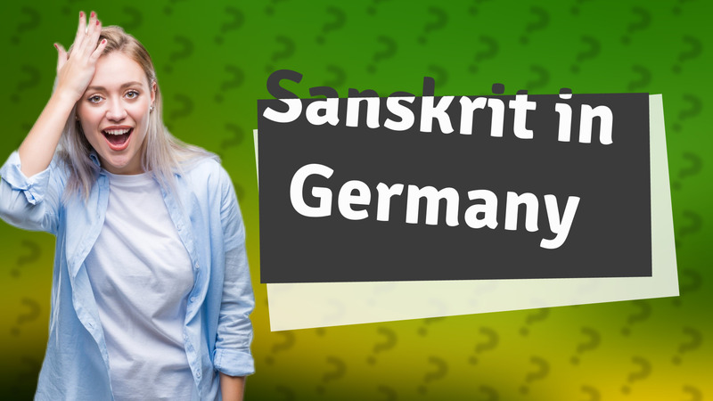 Sanskrit in Germany