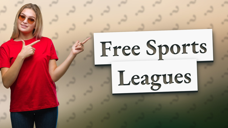 Free Sports Leagues