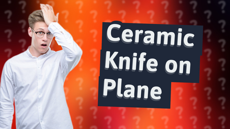 Ceramic Knife on Plane