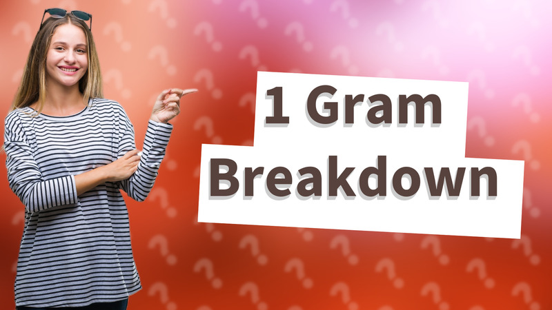 1 Gram Breakdown