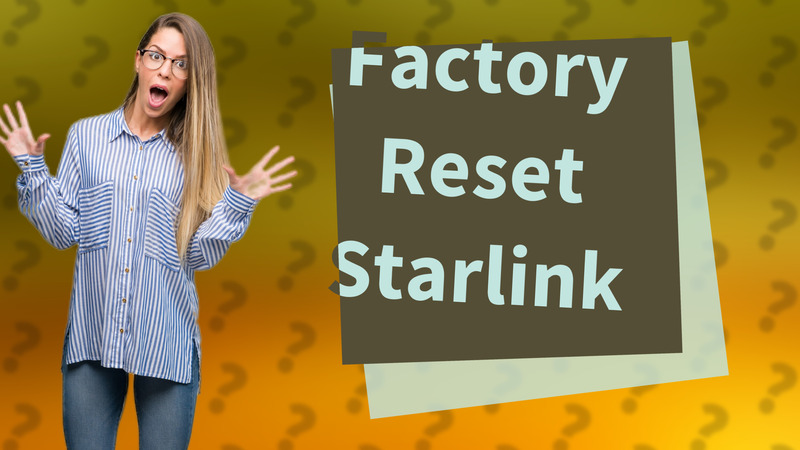 Factory Reset Starlink