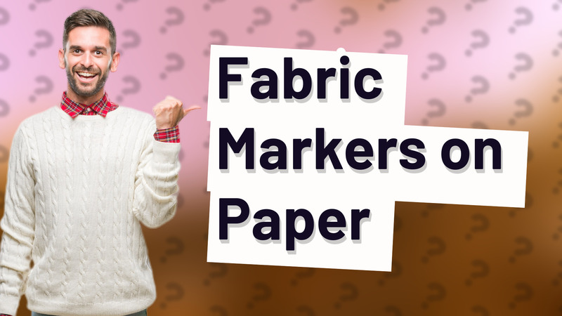 Fabric Markers on Paper