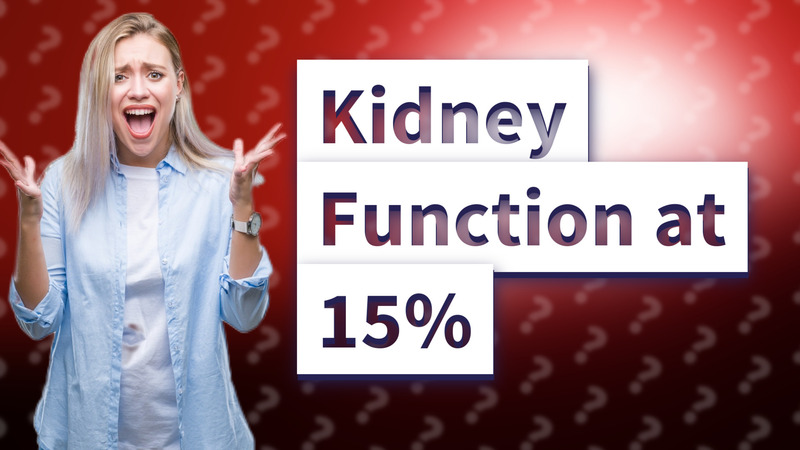 Kidney Function at 15%