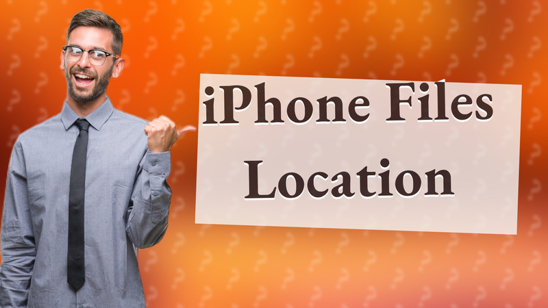 iPhone Files Location