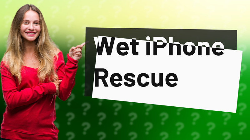 Wet iPhone Rescue