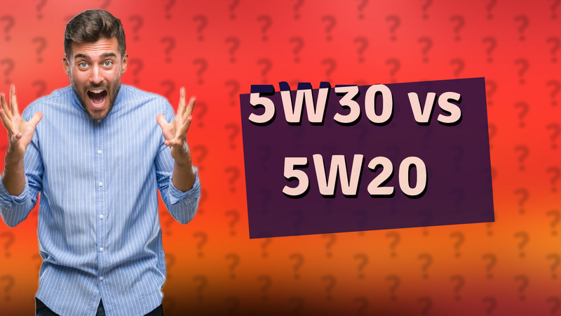 5W30 vs 5W20