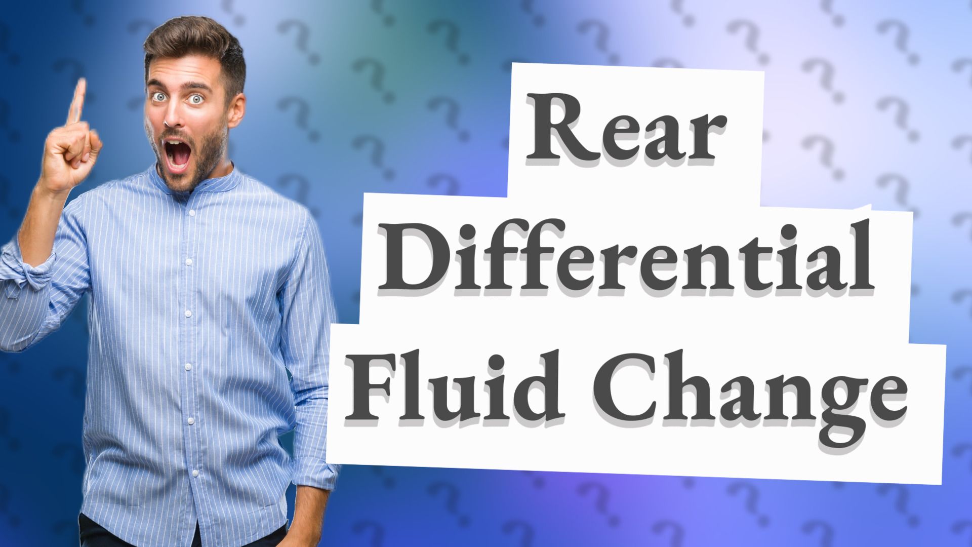 Rear Differential Fluid Change