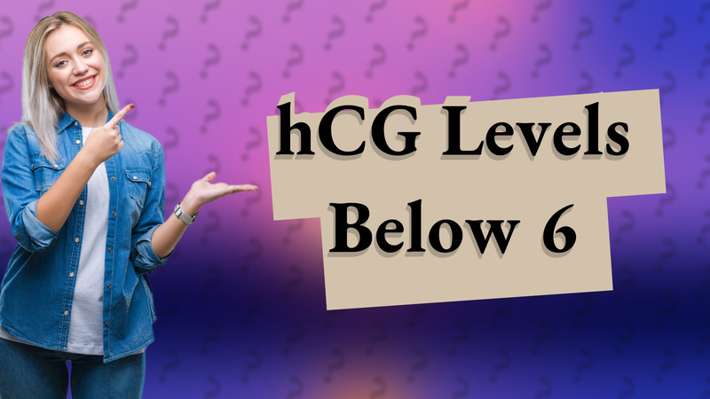 hCG Levels Below 6