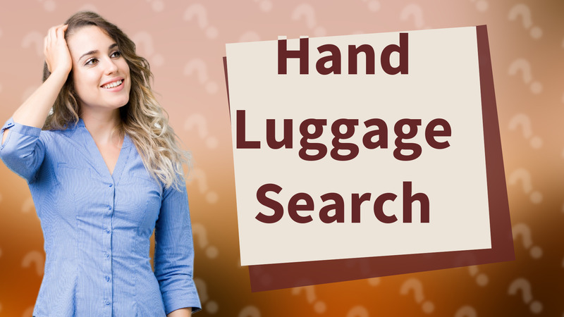 Hand Luggage Search