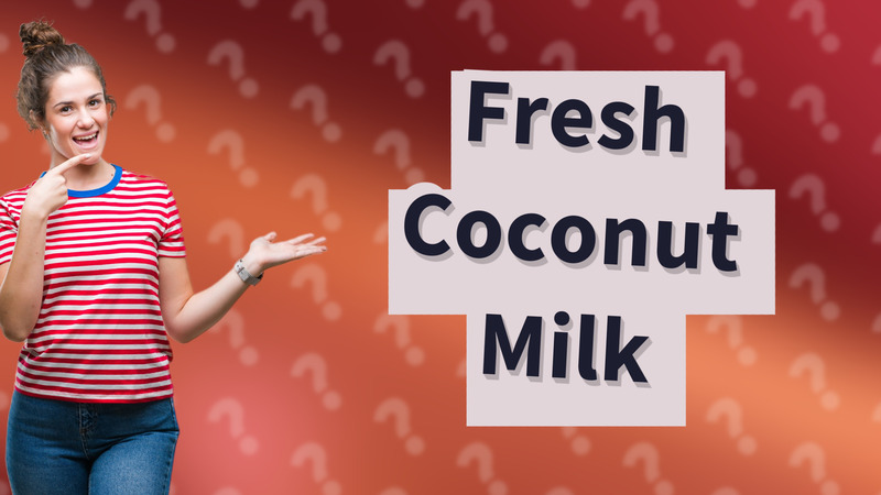 Fresh Coconut Milk