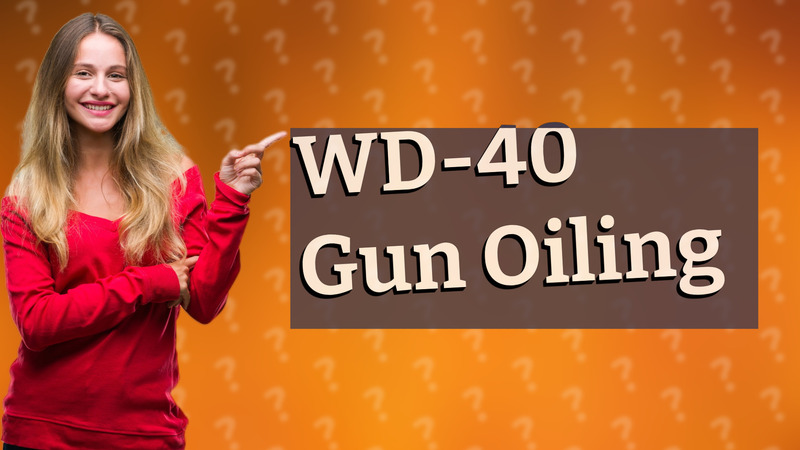 WD-40 Gun Oiling