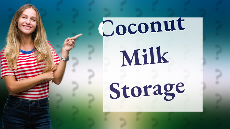 Coconut Milk Storage
