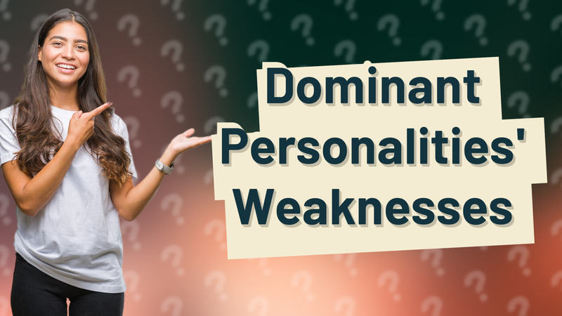 Dominant Personalities' Weaknesses