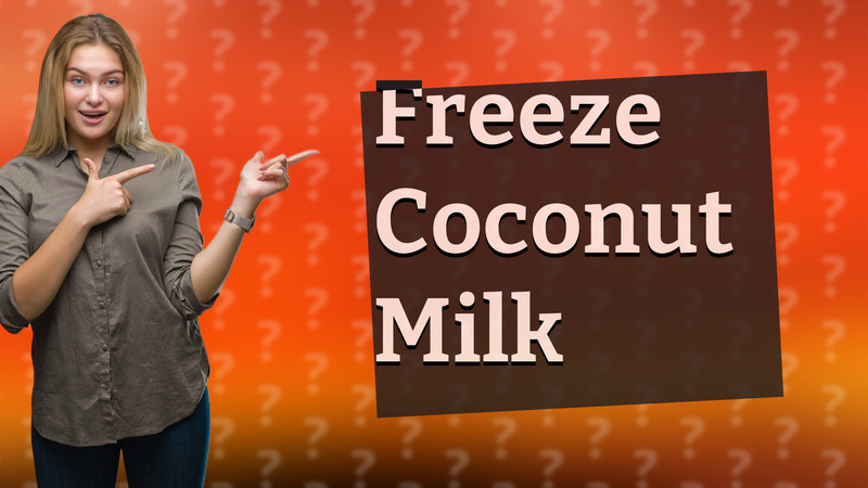 Freeze Coconut Milk