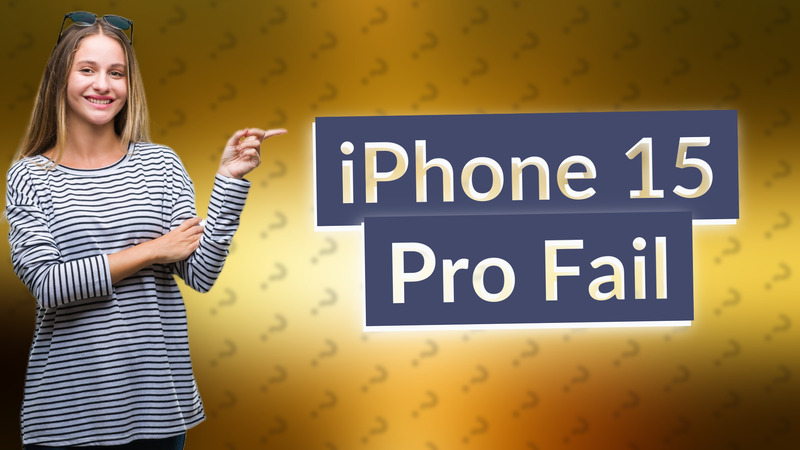 iPhone 15 Pro Fail