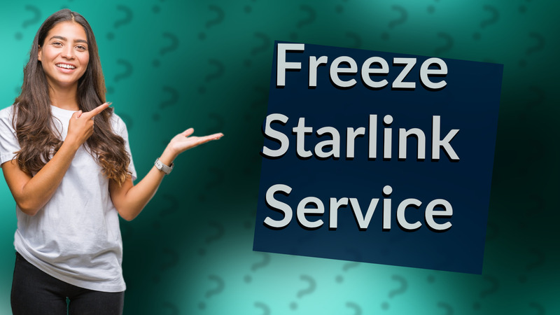 Freeze Starlink Service