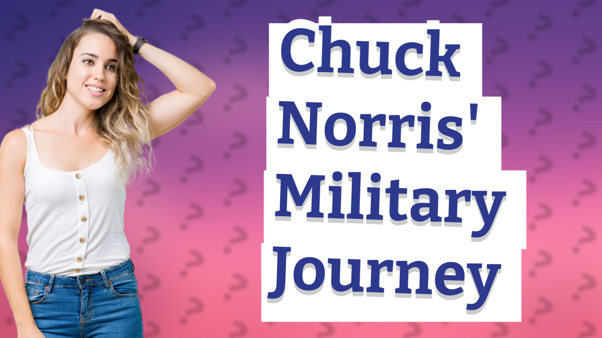 Chuck Norris' Military Journey