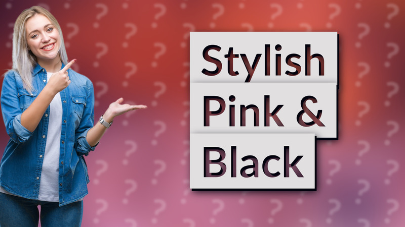 Stylish Pink & Black