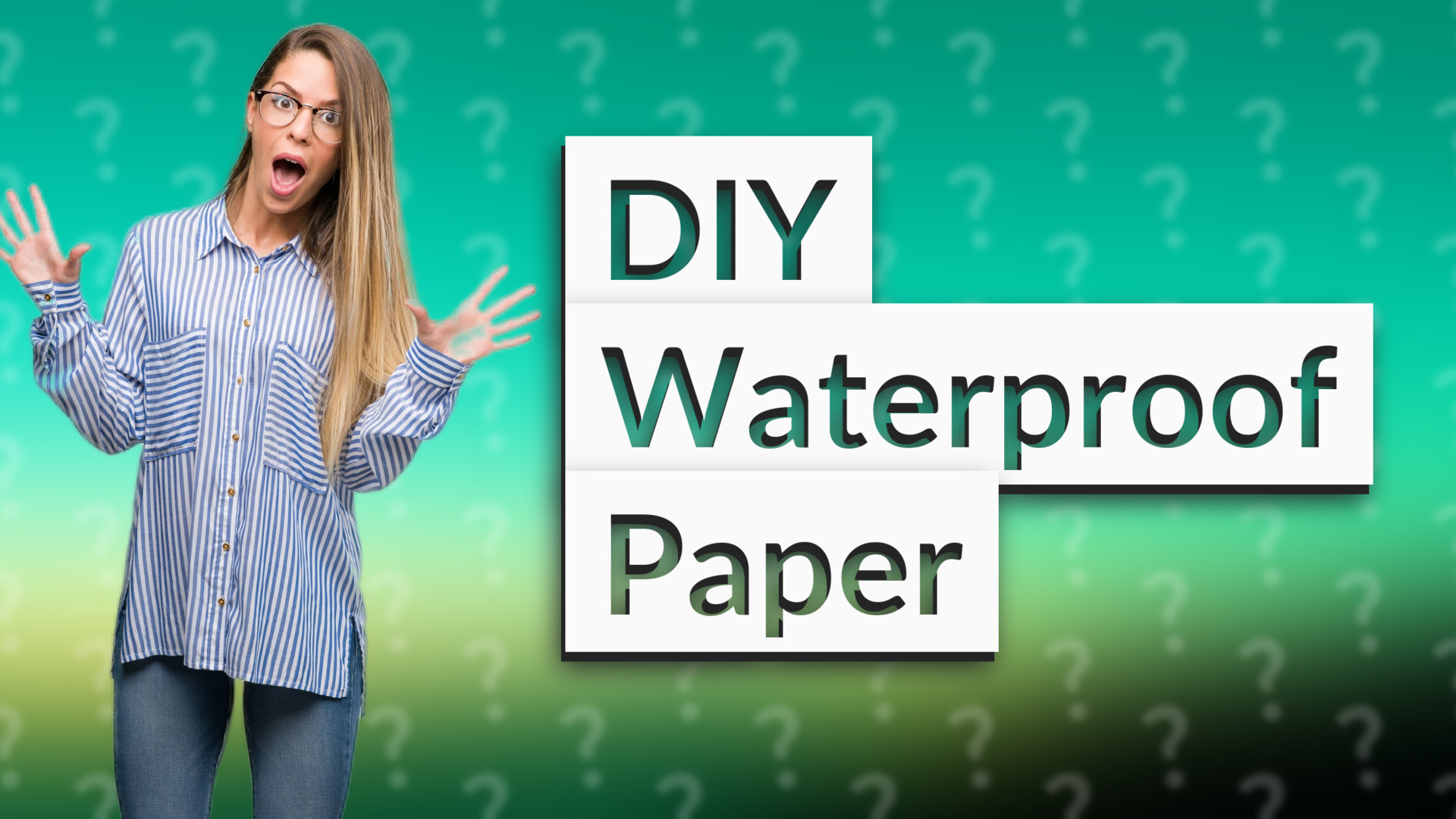 DIY Waterproof Paper