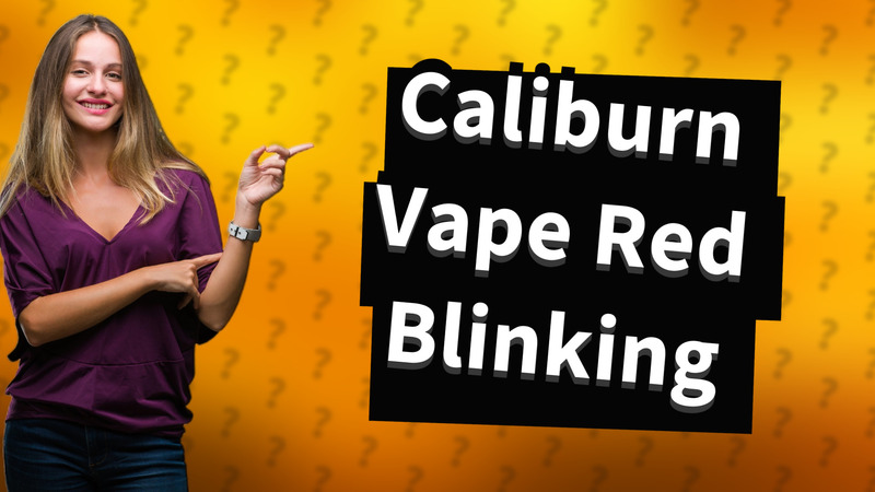 Caliburn Vape Red Blinking