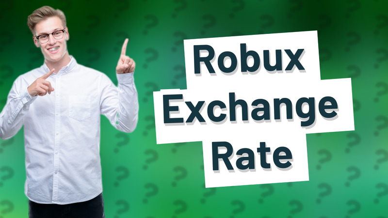 Robux Exchange Rate