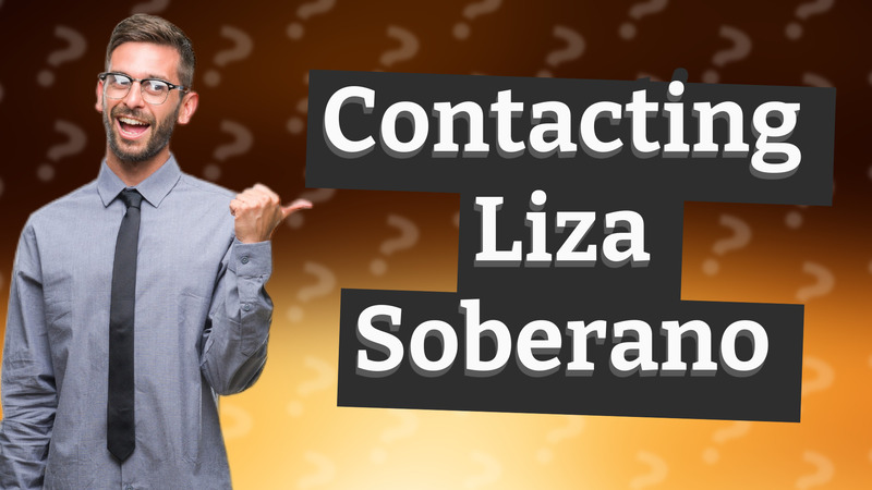 Contacting Liza Soberano