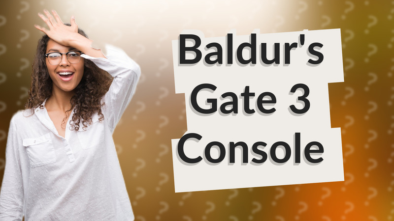 Baldur's Gate 3 Console