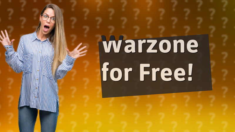 Warzone for Free!