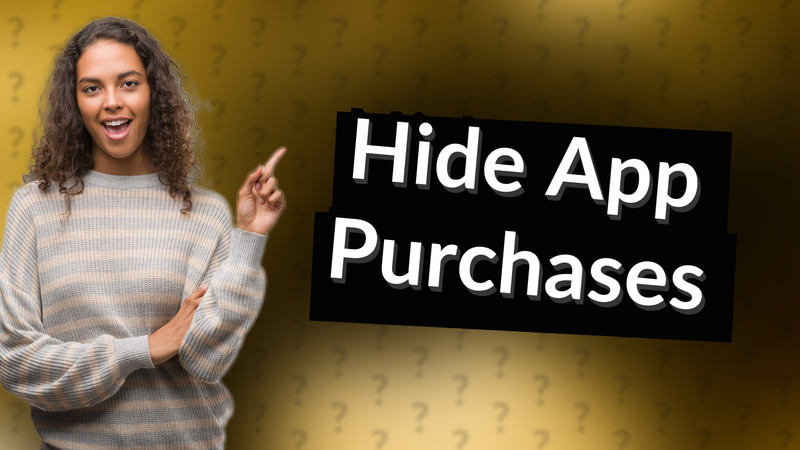 Hide App Purchases