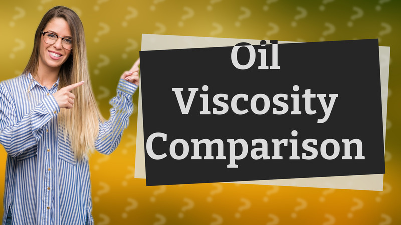 Oil Viscosity Comparison